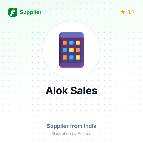 Alok Sales  – summary card, no photo uploaded yet