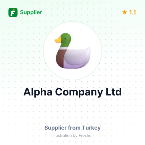 Alpha Company Ltd – summary card, no photo uploaded yet