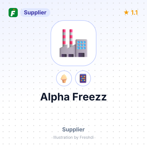 Alpha Freezz – summary card, no photo uploaded yet