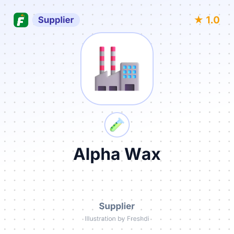 Alpha Wax – summary card, no photo uploaded yet
