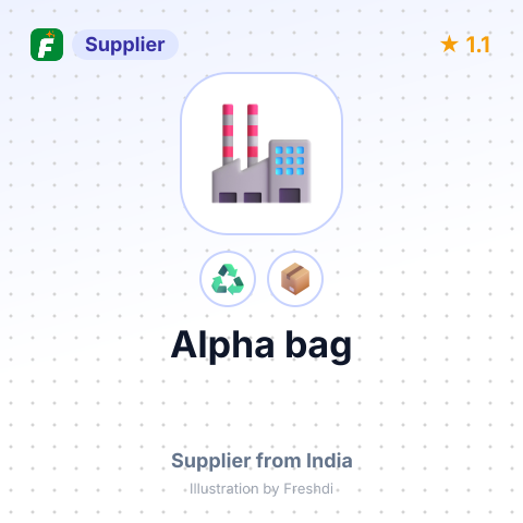 Alpha bag – summary card, no photo uploaded yet