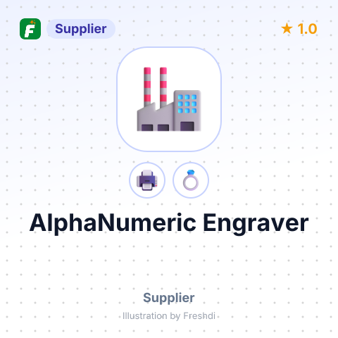 AlphaNumeric Engraver – summary card, no photo uploaded yet