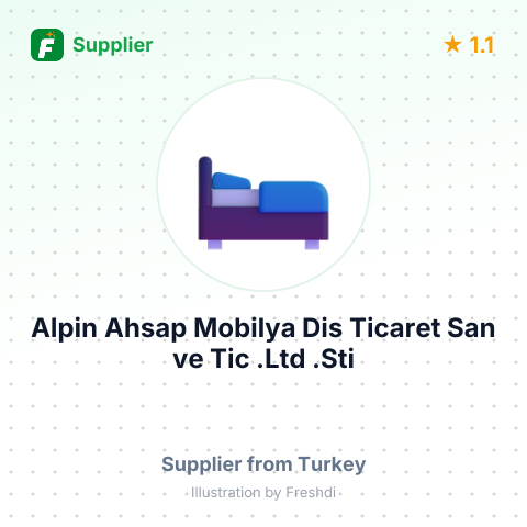 Alpin Ahsap Mobilya Dis Ticaret San ve Tic .Ltd .Sti – summary card, no photo uploaded yet