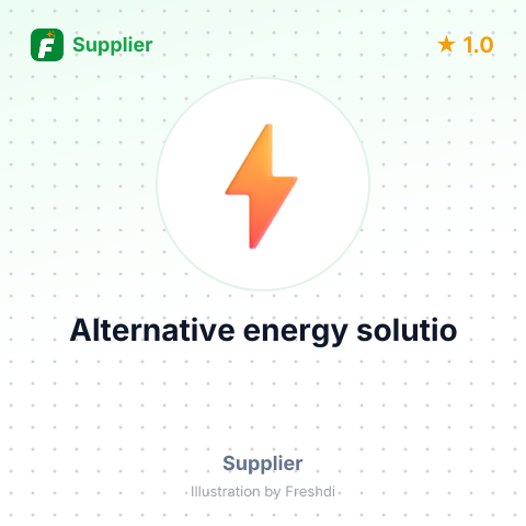Alternative energy solutio – summary card, no photo uploaded yet