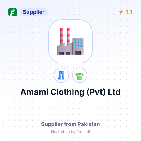 Amami Clothing (Pvt) Ltd – summary card, no photo uploaded yet