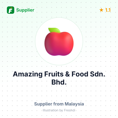 Amazing Fruits & Food Sdn. Bhd.  – summary card, no photo uploaded yet