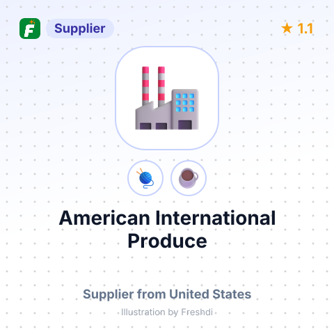 American International Produce – summary card, no photo uploaded yet
