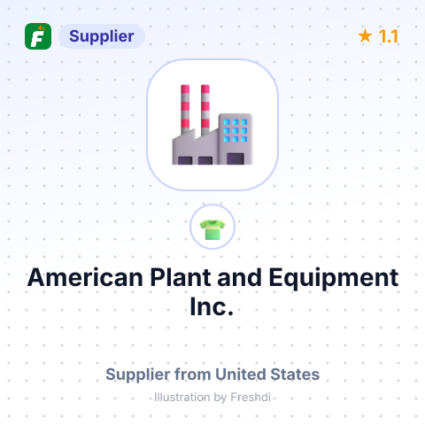 American Plant and Equipment Inc. – summary card, no photo uploaded yet