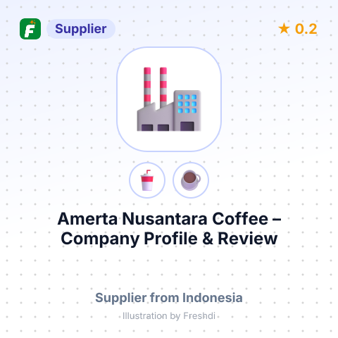 Amerta Nusantara Coffee – summary card, no photo uploaded yet