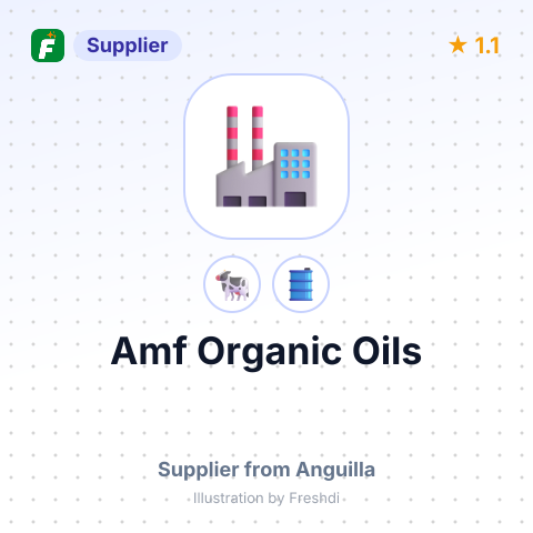 Amf Organic Oils  – summary card, no photo uploaded yet