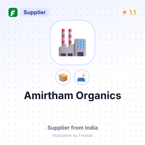 Amirtham Organics  – summary card, no photo uploaded yet