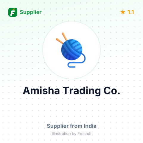 Amisha Trading Co. – summary card, no photo uploaded yet