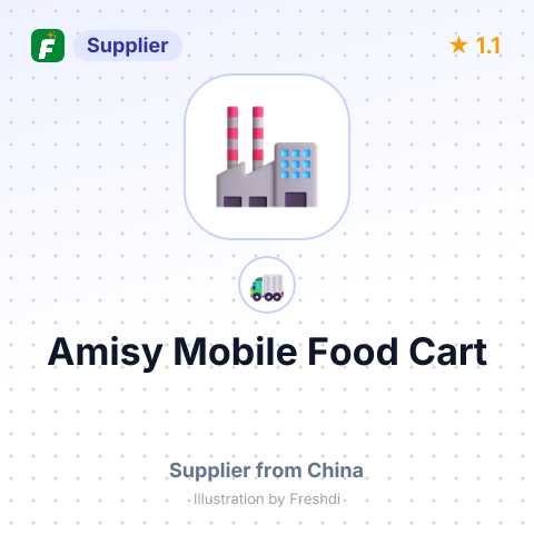 Amisy Mobile Food Cart – summary card, no photo uploaded yet