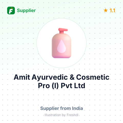 Amit Ayurvedic & Cosmetic Pro (I) Pvt Ltd – summary card, no photo uploaded yet
