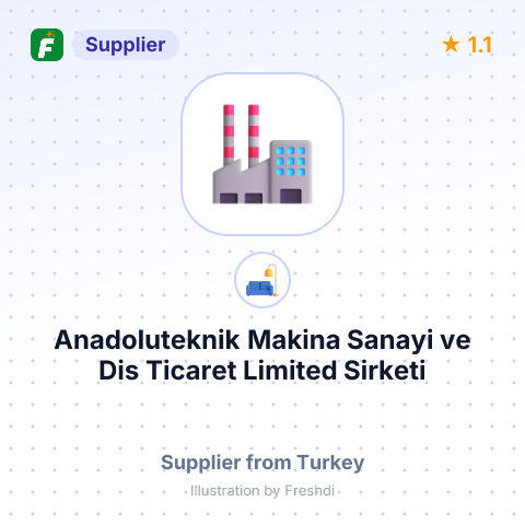 Anadoluteknik Makina Sanayi ve Dis Ticaret Limited Sirketi – summary card, no photo uploaded yet