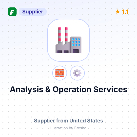 Analysis & Operation Services – summary card, no photo uploaded yet
