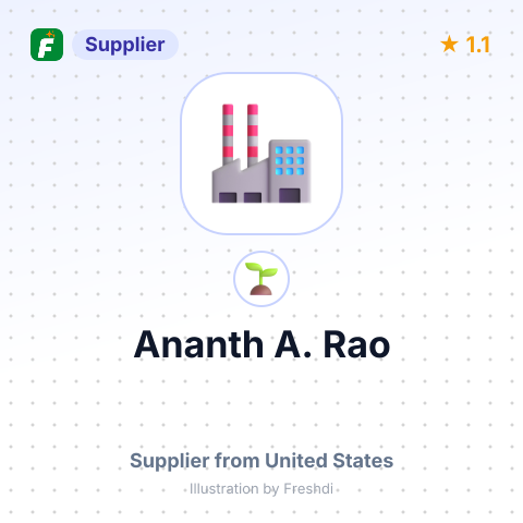 Ananth A. Rao  – summary card, no photo uploaded yet