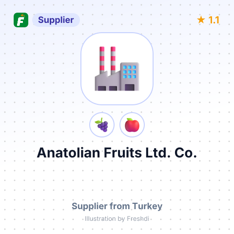 Anatolian Fruits Ltd. Co. – summary card, no photo uploaded yet