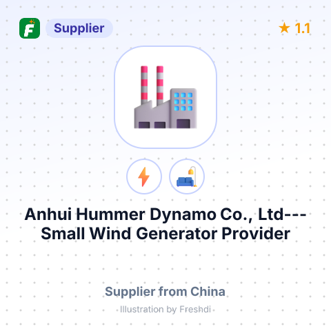 Anhui Hummer Dynamo Co., Ltd---Small Wind Generator Provider – summary card, no photo uploaded yet
