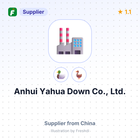 Anhui Yahua Down Co., Ltd. – summary card, no photo uploaded yet