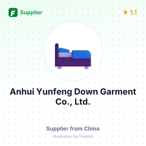 Anhui Yunfeng Down Garment Co., Ltd. – summary card, no photo uploaded yet