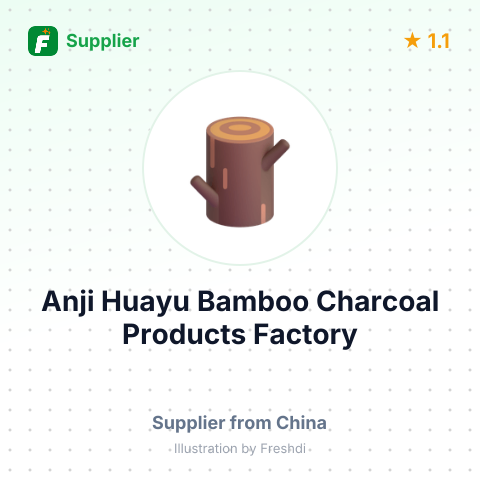 Anji Huayu Bamboo Charcoal Products Factory – summary card, no photo uploaded yet