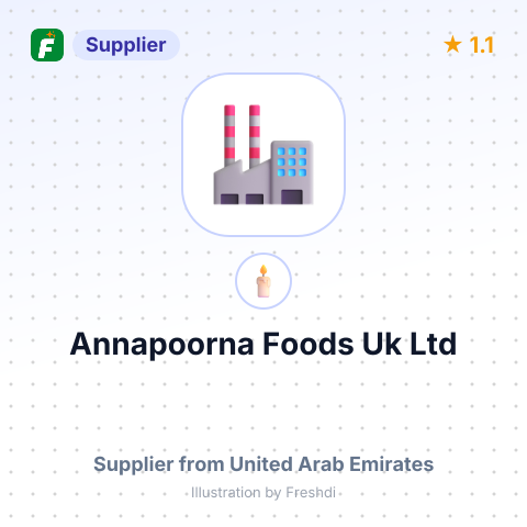Annapoorna Foods Uk Ltd  – summary card, no photo uploaded yet