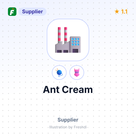 Ant Cream – summary card, no photo uploaded yet