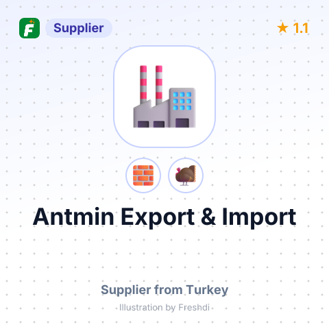 Antmin Export & Import – summary card, no photo uploaded yet