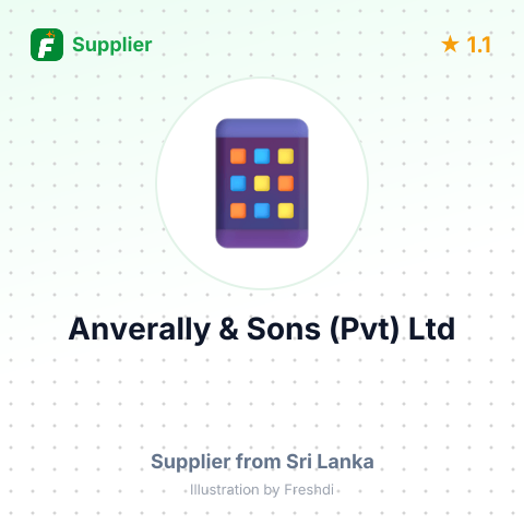 Anverally & Sons (Pvt) Ltd  – summary card, no photo uploaded yet