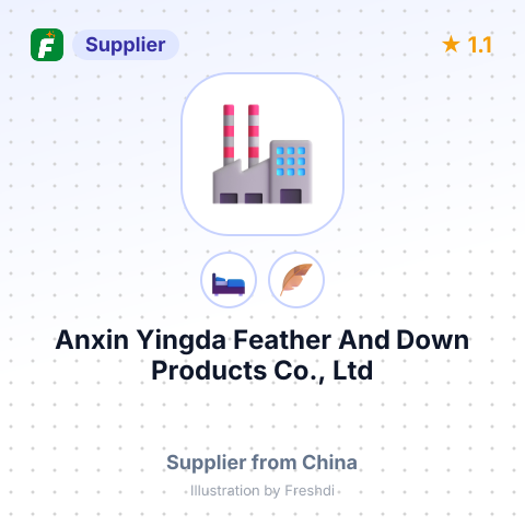Anxin Yingda Feather And Down Products Co., Ltd – summary card, no photo uploaded yet