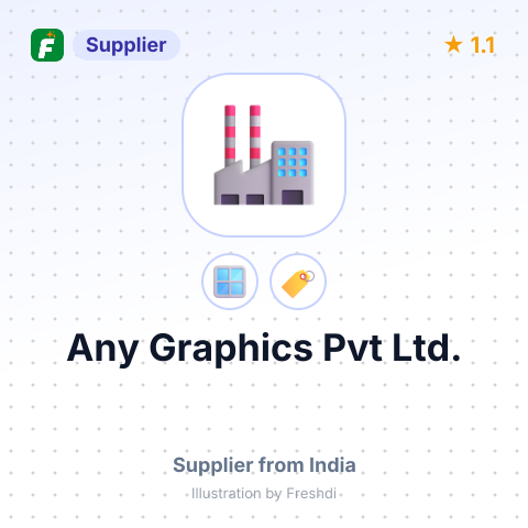 Any Graphics Pvt Ltd. – summary card, no photo uploaded yet