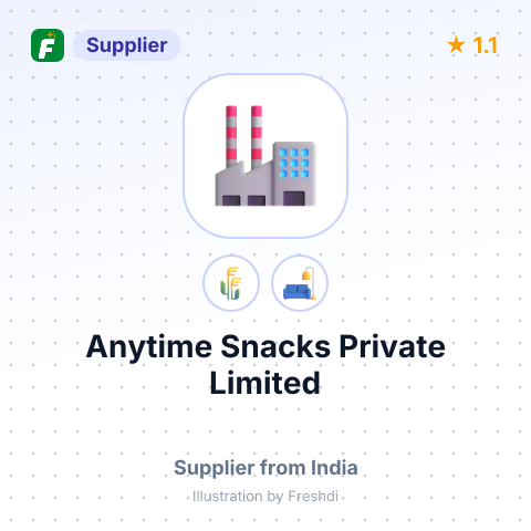 Anytime Snacks Private Limited – summary card, no photo uploaded yet