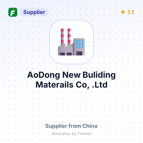 AoDong New Buliding Materails Co, .Ltd – summary card, no photo uploaded yet