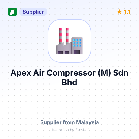 Apex Air Compressor (M) Sdn Bhd – summary card, no photo uploaded yet