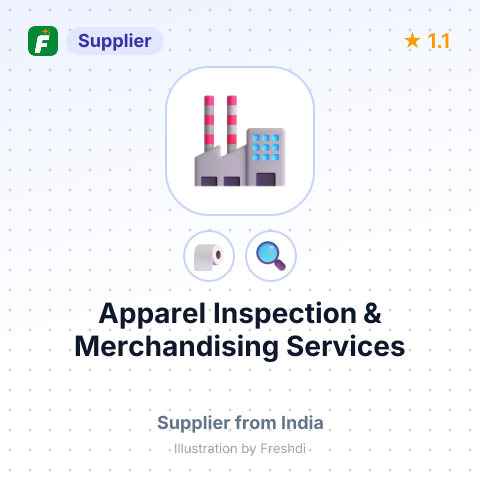 Apparel Inspection & Merchandising Services – summary card, no photo uploaded yet