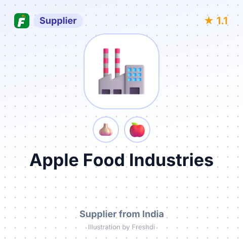 Apple Food Industries  – summary card, no photo uploaded yet
