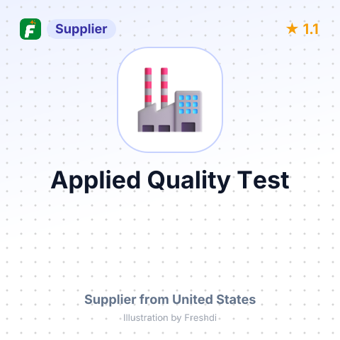 Applied Quality Test – summary card, no photo uploaded yet