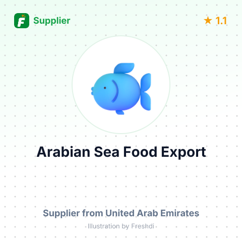 Arabian Sea Food Export  – summary card, no photo uploaded yet
