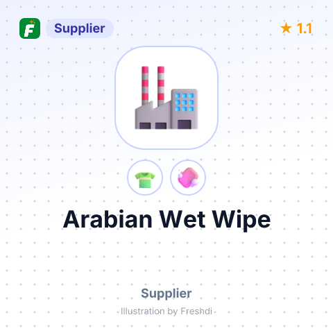 Arabian Wet Wipe – summary card, no photo uploaded yet