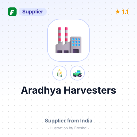 Aradhya Harvesters  – summary card, no photo uploaded yet