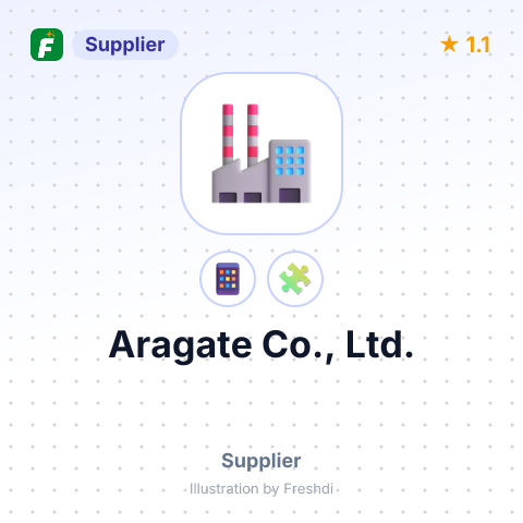 Aragate Co., Ltd. – summary card, no photo uploaded yet