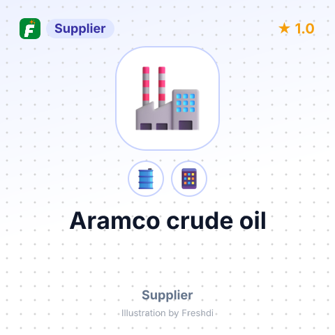 Aramco crude oil – summary card, no photo uploaded yet