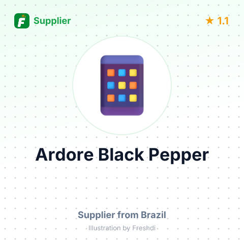 Ardore Black Pepper  – summary card, no photo uploaded yet