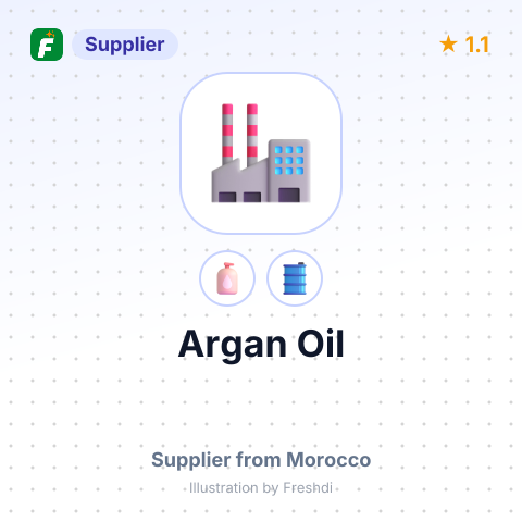 Argan Oil – summary card, no photo uploaded yet