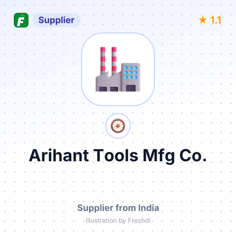 Arihant Tools Mfg Co. – summary card, no photo uploaded yet