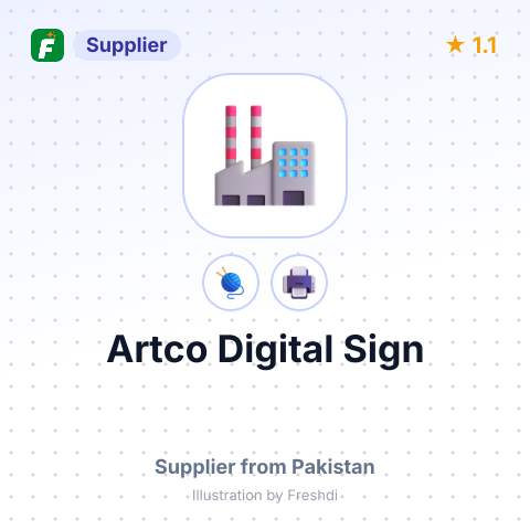 Artco Digital Sign – summary card, no photo uploaded yet