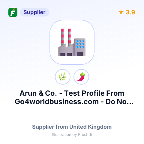 Arun & Co. - Test Profile From Go4worldbusiness.com - Do Not Contact!  – summary card, no photo uploaded yet