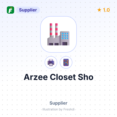 Arzee Closet Sho – summary card, no photo uploaded yet