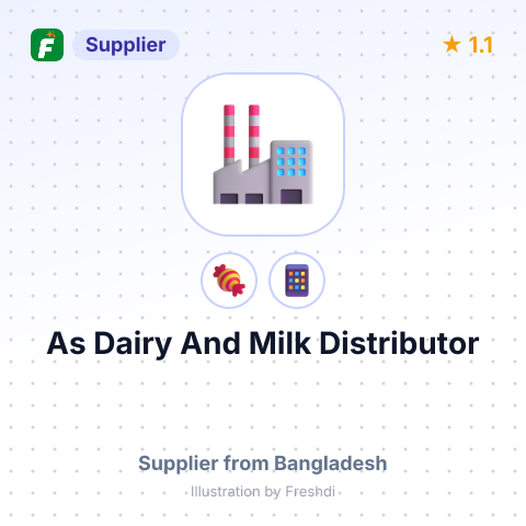 As Dairy And Milk Distributor  – summary card, no photo uploaded yet